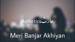 Sajna Meri Banjar Akhiyan male soulful version  lyrical video  Asthetics حارث  Nescafe Basement [upl. by Gagnon]