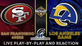 NFC Championship Game 49ers vs Rams Live Play by Play amp Reaction [upl. by Annaid]