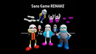 Sans Game REMAKE  code leak no way  VERY OUTDATED [upl. by Allsopp]