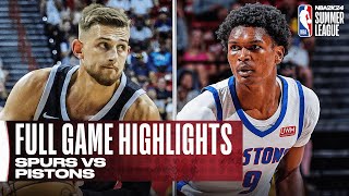 San Antonio Spurs vs Detroit Pistons  Full Game Highlights  January 10 2024  202324 Season [upl. by Julianna]