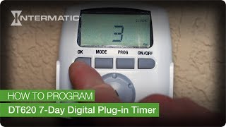 How to Program the Intermatic DT620 7Day Digital Plugin Timer [upl. by Yorztif843]