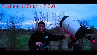 DSLR Astrophotography  Rokinon 135 mm DSLR lens with ZWO Camera and Celestron AVX Mount Wide Field [upl. by Ennovyahs]