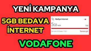 ✅VODAFONE BEDAVA 5GB İNTERNET KAZANMAK VODAFONE BEDAVA İNTERNET KAZANMAK 20242024✅ [upl. by Mumford]