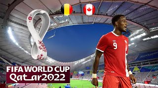 FIFA Coupe du monde 2022 FR 6  Phases de poules Belgique  Canada [upl. by North]