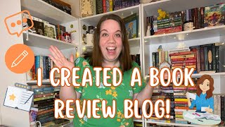 I CREATED A BOOK REVIEW BLOG😍📚 [upl. by Hpeseoj]