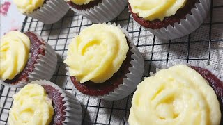 RED VELVET CUPCAKES  How to make red velvet cupcakes  Racquels Kitchen Recipe [upl. by Analah]