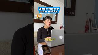 Crecer con padres estrictos 🩴👁️👀shorts tiktokvideo comedia funny humor [upl. by Angadresma]