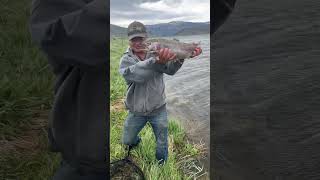 Fishing In Hurricane Winds At Stagecoach Reservoir In Oak Creek Colorado fishing shorts world [upl. by Neenaj596]