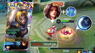 GLOBAL NATALIA WITH CRITICAL BUILD IS A MUST  never spam recall against natalia  MLBB [upl. by Waynant]