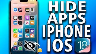 How to Hide Apps on iPhone iOS 18 step by step tutorial [upl. by Atirac]