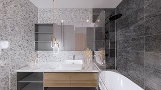 MINIMALIST MODERN BATHROOM DESIGN IDEA SMALL BATHROOM DESIGN SPACE 62 [upl. by Artema]