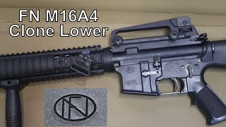 FN Military Collector Lower The finishing touches to my M16a4 clone [upl. by Atinnor]