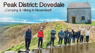 Peak District  Dovedale  Alstonefield Camping Barn  Hiking in NOVEMBER 🥶 [upl. by Bertero647]