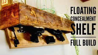 DIY Floating Concealment Shelf  Mantle [upl. by Kitrak]