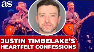 JUSTIN TIMBERLAKE makes HEARTFELT CONFESSION about TOUGH week following DWI arrest [upl. by Anez]