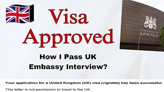 All Questions about UK Embassy Interview  How to Pass UK Embassy Interview  September Intake [upl. by Nadirehs]