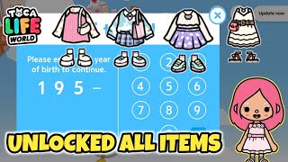 Unlock All Items 2024  Toca Life World Free Code  Toca Boca Free Code 2024 [upl. by Drews]