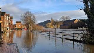 River Severn Bridgnorth flooded Street [upl. by Zetnom]