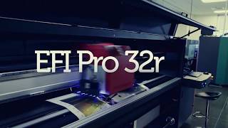 EFI Power Tools High volume production on the EFI™ Pro 32r rolltoroll LED printer [upl. by Osbourne]