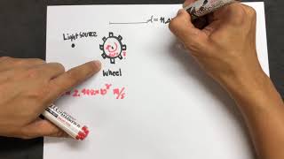 โจทย์การหาอัตราเร็วแสงด้วยวิธีฟิโซ Fizeaus Method problem [upl. by Bowes]