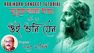 ওই শুনি যেন  Rabindra Sangeet Tutorial  Episode  14  Sanat Marik [upl. by Plume]