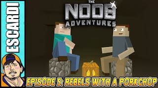 MINECRAFT THE NOOB ADVENTURES Ep 5  Fandub Español [upl. by Eizzik]