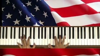 Star Spangled Banner Piano Cover with Tutorial v2 [upl. by Ppik]