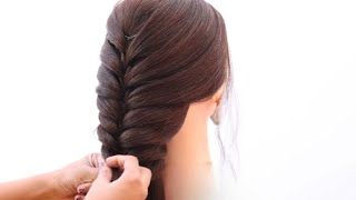 simple hairstyle for wedding function  hairstyle for girls  trendy hairstyle for long hair [upl. by Yurik]