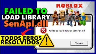 ERRO no ROBLOX Failed to load library SANSAPIDLL como RESOLVER passo a passo [upl. by Mowbray430]