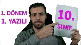 1 DÖNEM 1 YAZILI 10 SINIF MATEMATİK [upl. by Hinze]