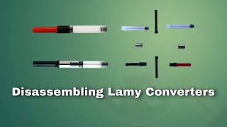 How to disassemble a fountain pen converter for cleaning and greasing  Fountain Pen Maintenance [upl. by Latreece]