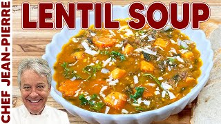 Hearty Lentil Soup Recipe  Chef JeanPierre [upl. by Ainotal318]