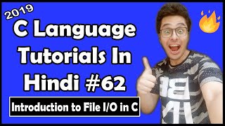 File IO In C C Tutorial In Hindi 62 [upl. by Dnaltruoc]