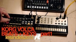 Korg VOLCA BEATS  KEYS  PT1 [upl. by Leirea]