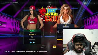 WWE 2k24 Beth Phoneix vs Nikki Bella gameplay face cam reaction Tamil [upl. by Raskind]