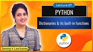 Dictionaries in python  Dictionaries Builtin functions  Python Tutorials for Beginners lec67 [upl. by Shelli]