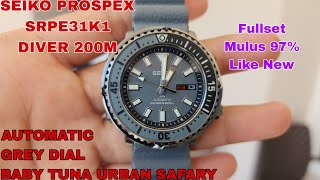 SOLD SEIKO PROSPEX SRPE31K1 BABY TUNA URBAN SAFARY AUTOMATIC FULLSET MULUS FOLLOW IG LakoneWatch [upl. by Adnalor]