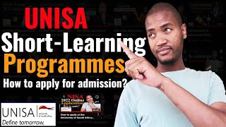 UNISA Online Admissions 2022  How to apply for Short Learning Programmes Short Courses [upl. by Elyse]