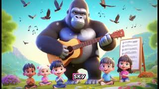 Gorilla Song  Fun Nursery Rhyme for Kids  Sing and Dance with the Gorillas [upl. by Nudd701]