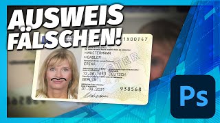 Ausweis Fälschen für Club legal  Photoshop Tütoriäll [upl. by Auqenaj]