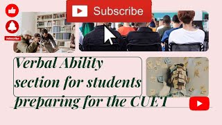 Verbal Ability section for students preparing for the CUET [upl. by Reniar]