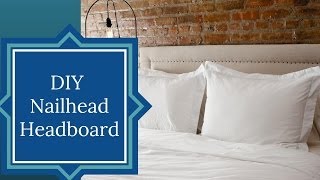 DIY Nailhead Upholstered Headboard  HGTV [upl. by Albertine210]