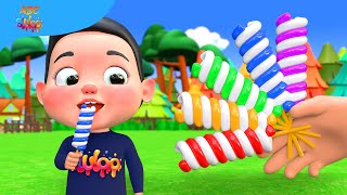 lollipops finger family song nursery rhymes  BluLoo Nursery Rhymes amp Kids Songs [upl. by Clara]