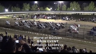 World of Outlaws MAIN 41115 Calistoga Speedway  WOO [upl. by Katharina]