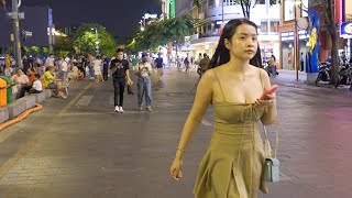 Ho Chi Minh City Night Walk Amazing Vietnam Walking tour [upl. by Annovahs]