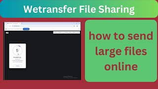 Send Large Size through WeTransfer File Attachment Urdu [upl. by Ordway]