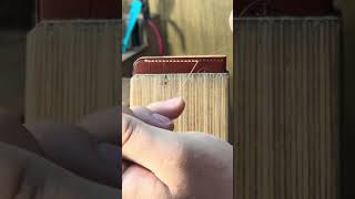 Картхолдер из кожи Buttero leathercraft diy leather handmade своимируками wallet tutorial [upl. by Assirek]