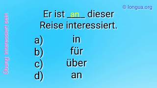 B1B2 Test Prüfung exam questions sich interessieren für interessiert sein Bescheid sagen geb [upl. by Assenahs]