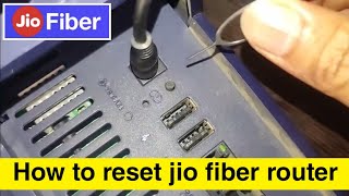 How to reset jio fiber router  How to solve network problem in jio fiber  Jio fiber no internet [upl. by Philippa]