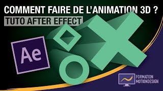 Comment faire une animation 3d avec After Effect   Tuto 3d After Effect [upl. by Lettie]